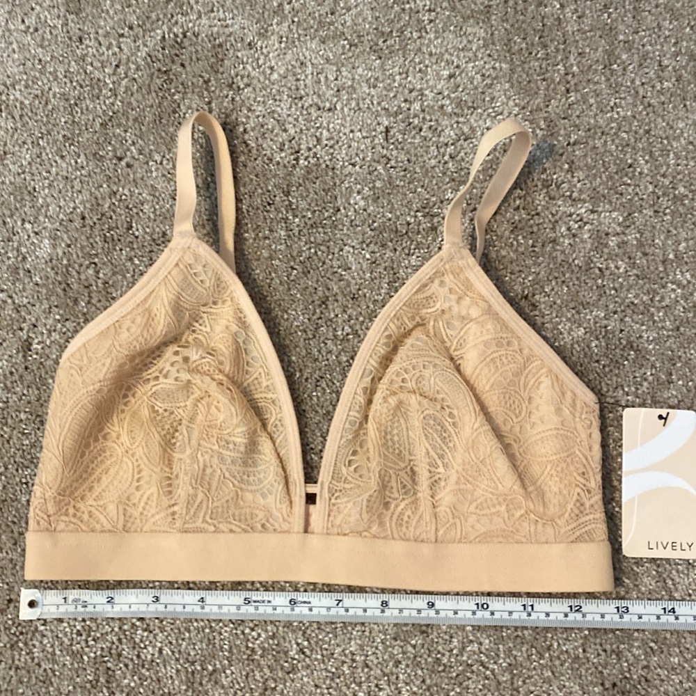 Lively The Palm Lace Bralette in Toasted Almond